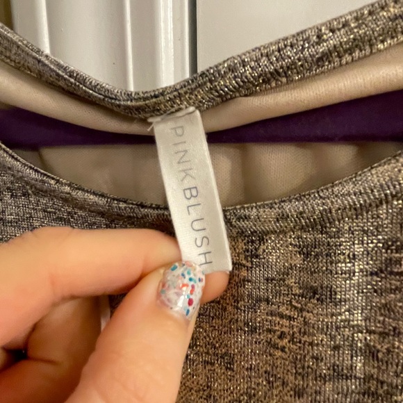 M/L Pink Blush Maternity Gown LIKE NEW - Picture 4 of 4